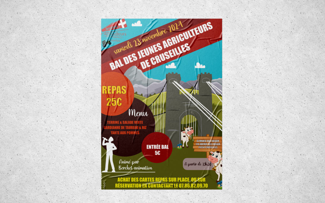 Création d’une affiche – Jeunes agriculteurs de Cruseilles