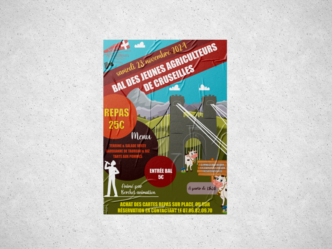 Création d’une affiche – Jeunes agriculteurs de Cruseilles